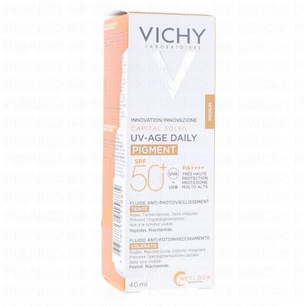 VICHY Capital Soleil - Fluide UV-Age daily Pigment teint&eacute; M&eacute;dium SPF50+ 40ml
