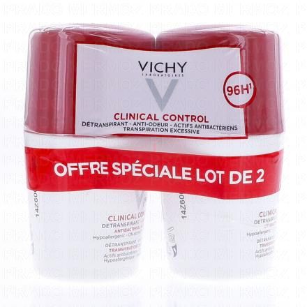 VICHY Clinical control - D&eacute;transpirant anti-odeur (2*50ml)