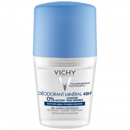 VICHY D&eacute;odorant min&eacute;ral 48h sans alcool roll-on (50ml)