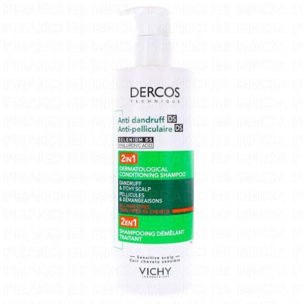 VICHY Dercos - Shampooing + Apr&egrave;s-Shampooing Anti-pelliculaire 2en1 (390ml)