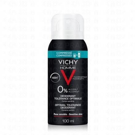 VICHY Homme d&eacute;odorant tol&eacute;rance optimale 0% alcool spray 100ml