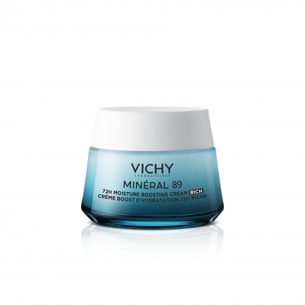 VICHY Mineral 89-Cr&egrave;me boost hydratation riche - Peau s&egrave;che-Pot 50ml