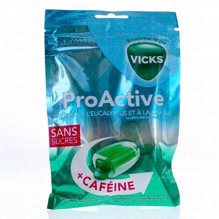 VICKS PRo Active Pastilles eucalyptus caféine 72g