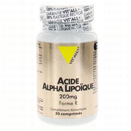 VIT'ALL+ Acide Alpha Lipo&iuml;que 200mg 30 comprim&eacute;s