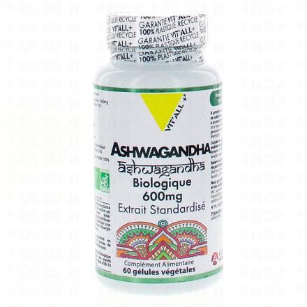 VIT'ALL+ Ashwagandha biologique 600mg 60 g&eacute;lules