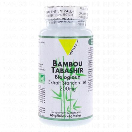 VIT'ALL+ Bambou tabashir bio 200mg x60 gélules