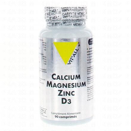 VIT'ALL+ Calcium, Magn&eacute;sium, Zinc, D3 90 comprim&eacute;s