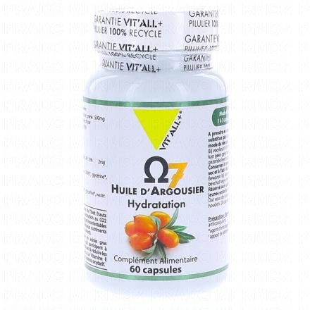 VIT'ALL+ Omega 7 - Huile d'Argousier 500mg x60 capsules