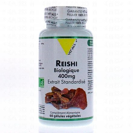 VIT'ALL+ Reishi 400mg 60 g&eacute;lules