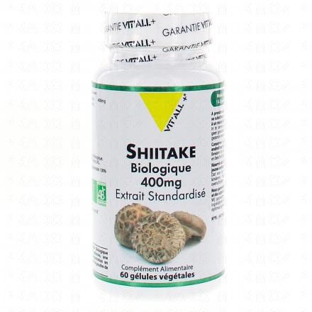 VIT'ALL+ Shiitake biologique 400mg 60 gélules