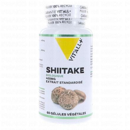 VIT'ALL+ Shiitake biologique 400mg 60 g&eacute;lules