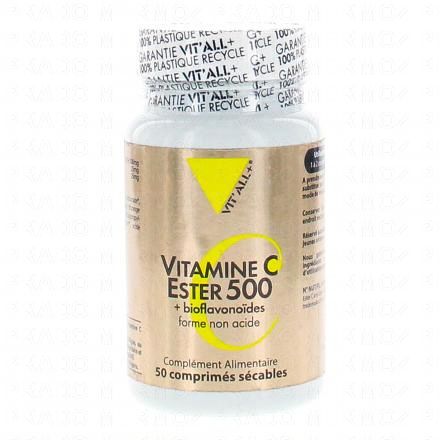 VIT'ALL+ Vitamine C Ester 500 50 comprim&eacute;s