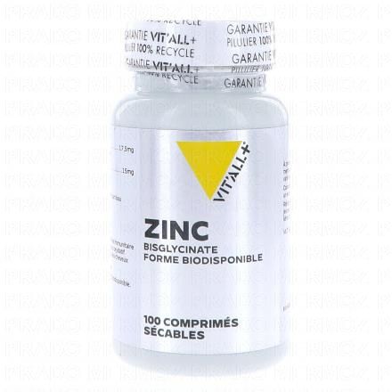 VIT'ALL+ Zinc bisglycinate 45mg x100 comprim&eacute;s