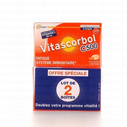 VITASCORBOL C500 (2 bo&icirc;tes de 24 comprimes)