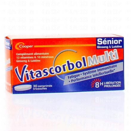 VITASCORBOL MULTI s&eacute;nior 30 comprim&eacute;s tricouches