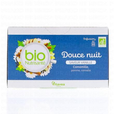 VITAVEA Infusion Douce Nuit Saveur Vanille 20 sachets