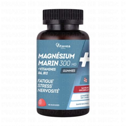 VITAVEA Magn&eacute;sium Vitamines B6 et B12 x45 Gummies