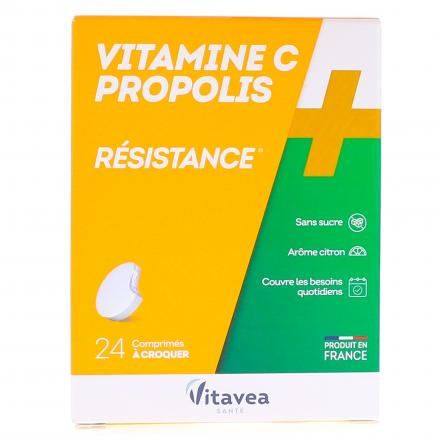 VITAVEA Resistance Vitamine C + Propolis 24 comprim&eacute;s