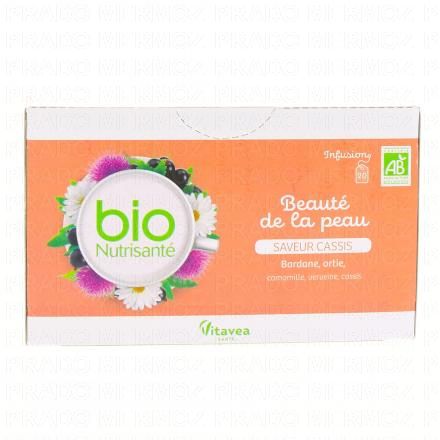 VITAVEA Infusion Beaut&eacute; de la peau saveur cassis x20 sachets