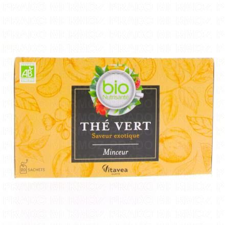 VITAVEA Th&eacute; Vert Minceur saveur exotique Bio x20 sachets
