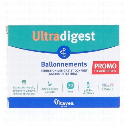VITAVEA UltraDigest - Ballonnements (x90 g&eacute;lules)