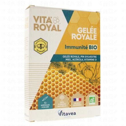 VITAVEA Vita'Royal Gel&eacute;e Royale Immunit&eacute; BIO 10 ampoules