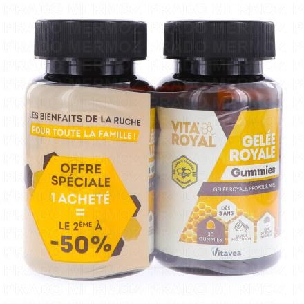 VITAVEA Vita'Royal - Gel&eacute;e royale gummies (lot de 2 (2x30 gummies))