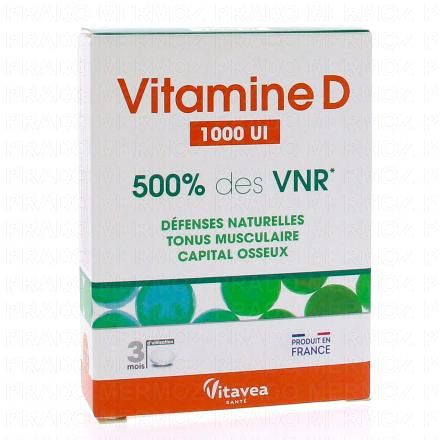 VITAVEA Vitamine D 1000ui 500% des VNR (90 comprimés)