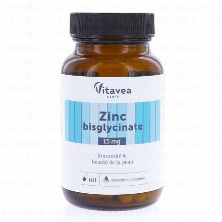 VITAVEA Zinc Bisglycinate 60 g&eacute;lules 15 mg
