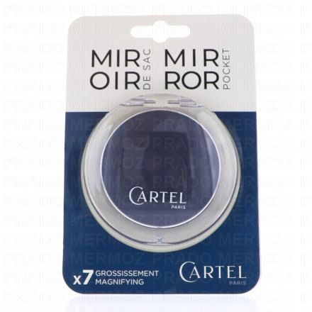 VITRY Cartel - Miroir de sac grossissant x7 (rond gris)