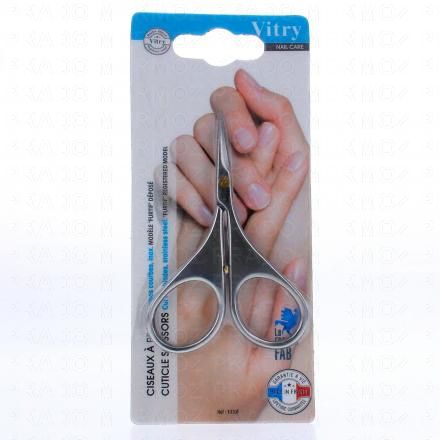 VITRY Nail Care - Ciseaux &agrave; peaux lames courbes mod&egrave;le furtif
