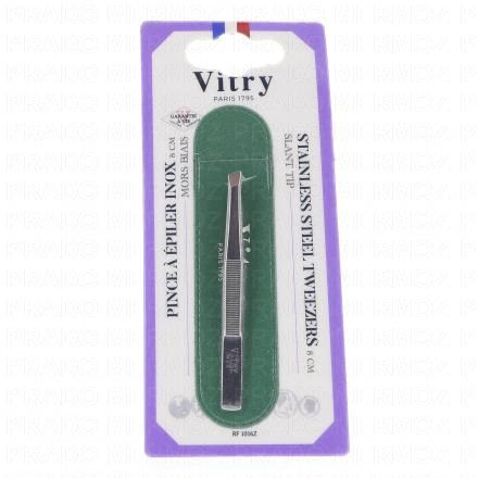 VITRY Face Care - Pince &agrave; &eacute;piler mors biais Inox