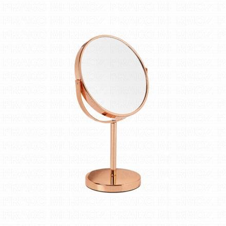 VITRY Miroir grossissant sur pied or rose (zoom x7)