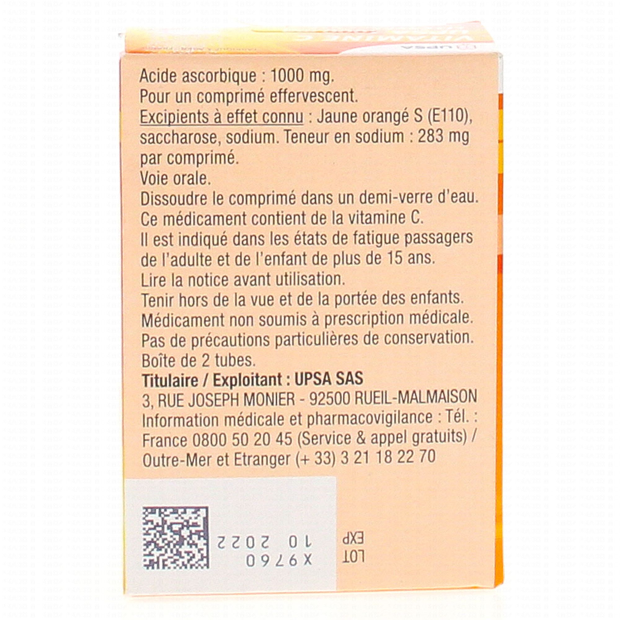 Upsa Vitamine C Effervescente 1000mg 2 Tubes De 10 Comprimes Medicament Conseil Pharmacie En Ligne Prado Mermoz Upsa Vitamine C Effervescente 1000mg 2 Tubes De 10 Comprimes Medicament Conseil Pharmacie En Ligne Prado Mermoz