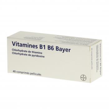 Vitamine b1 b6 bayer (boîte de 40 comprimés)