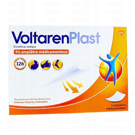 VOLTAREN Plast 1 % (x5 patchs)