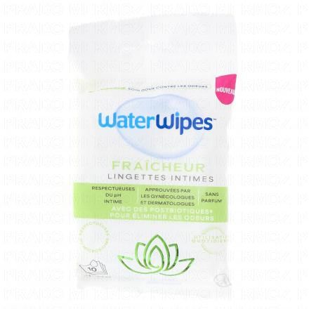WATERWIPES Lingettes Intimes Fraicheur x10