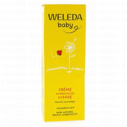 WELEDA Baby - Crème Protectrice Visage bébé bio au Calendula (tube 50ml)