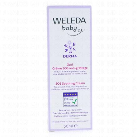WELEDA Baby Derma - Cr&egrave;me SOS Anti-Grattage 3en1 50ml