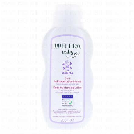 WELEDA Baby Derma - Lait Corps Hydratation Intense 3en1 200ml