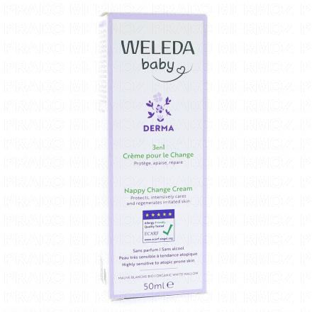 WELEDA Baby - Derma Cr&egrave;me pour le Change &agrave; la Mauve Blanche bio (tube 50ml)