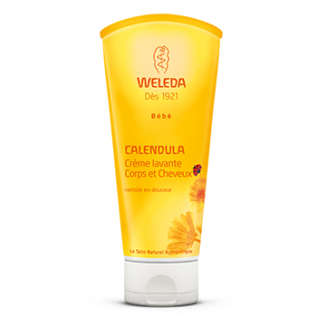 WELEDA Baby - Cr&egrave;me lavante corps & cheveux b&eacute;b&eacute; bio au Calendula (200ml)