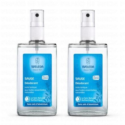 WELEDA D&eacute;odorant &agrave; la sauge (lot de 2)