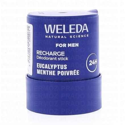WELEDA For Men - Déodorant Stick Rechargeable Eucalyptus Menthe Poivrée (recharge)