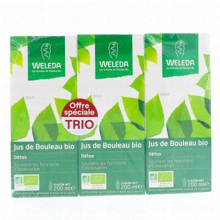WELEDA Jus de bouleau bio (lot 3 x 200ml)