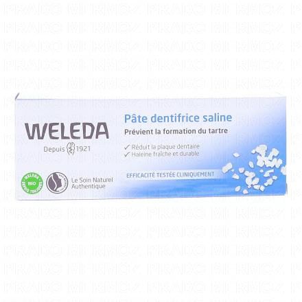 WELEDA Pâte dentifrice saline bio