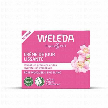 WELEDA Rose musqu&eacute;e et Th&eacute; vert - Cr&egrave;me de jour lissante 40 ml