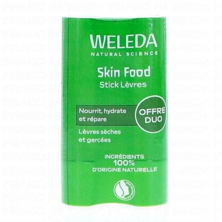 WELEDA Skin Food - Stick Lèvres Réparateur (lot de 2 x 4,8g)