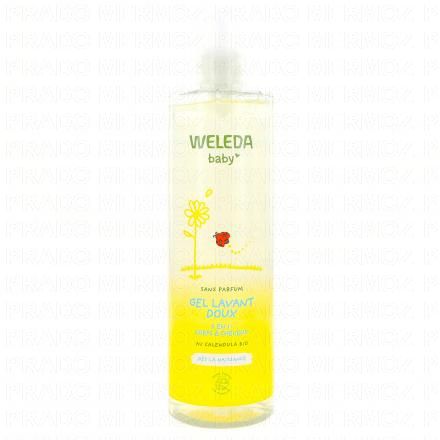 WELEDA Baby - Gel Lavant Doux Sans Parfum au Calendula Bio (400ml)