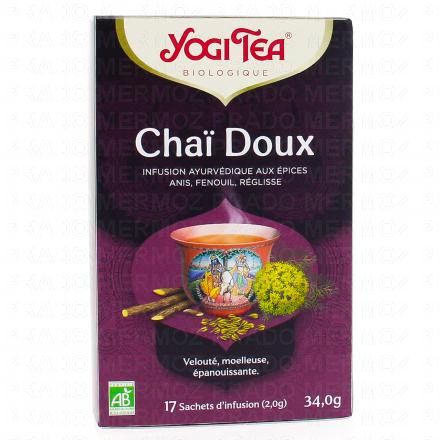 YOGI TEA Cha&iuml; Doux 17 sachets de 2.0g